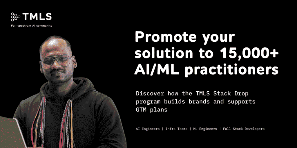 Stack Drops is a curated partner program that connects top AI/ML vendors and solution providers with the TMLS community through exclusive offers, tools, and perks. Designed to boost brand visibility and accelerate go-to-market efforts, Stack Drops helps partners deliver real value to over 15,000 engaged AI practitioners.